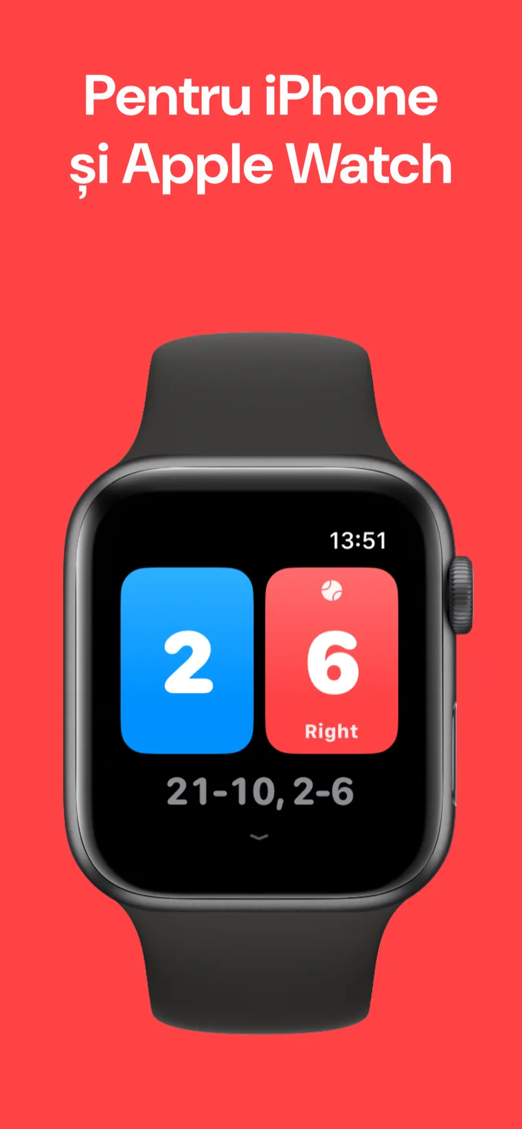 Pentru iPhone și Apple Watch — Badminton Scor pe iPhone și Apple Watch